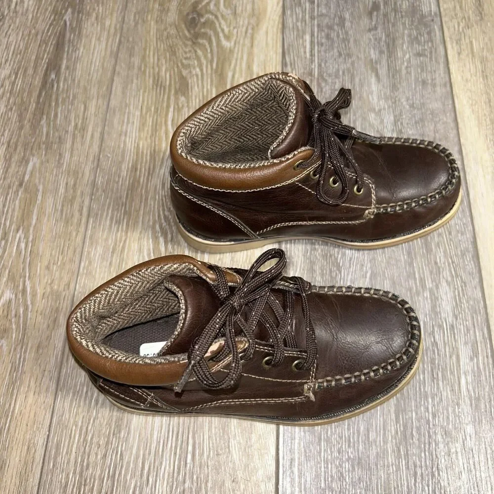 Eddie Bauer Chase Brown Ankle Boots Kids Youth US Size 13M - # 446618 Shoes